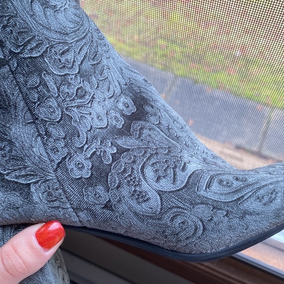 Boho deep green boots - Picture 2 of 4